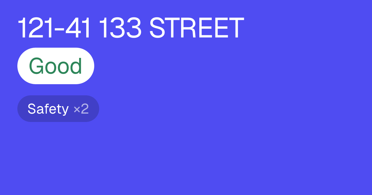 121-41 133 STREET — Complaints & Violations | The Flag Check
